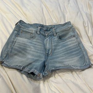 American Eagle light wash jean shorts